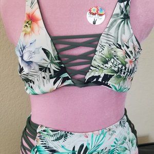 TiniBikini Tropical Print Green